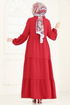 الفستان احمر 343DVL817-MS - Thumbnail