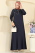 Dress 3440UZ662-MS Navy Blue - Thumbnail