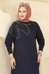 Dress 3440UZ662-MS Navy Blue - Thumbnail