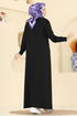 الفستان أسود 3455UZ662-MS - Thumbnail