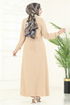 الفستان بيج 3654MH427-MS - Thumbnail