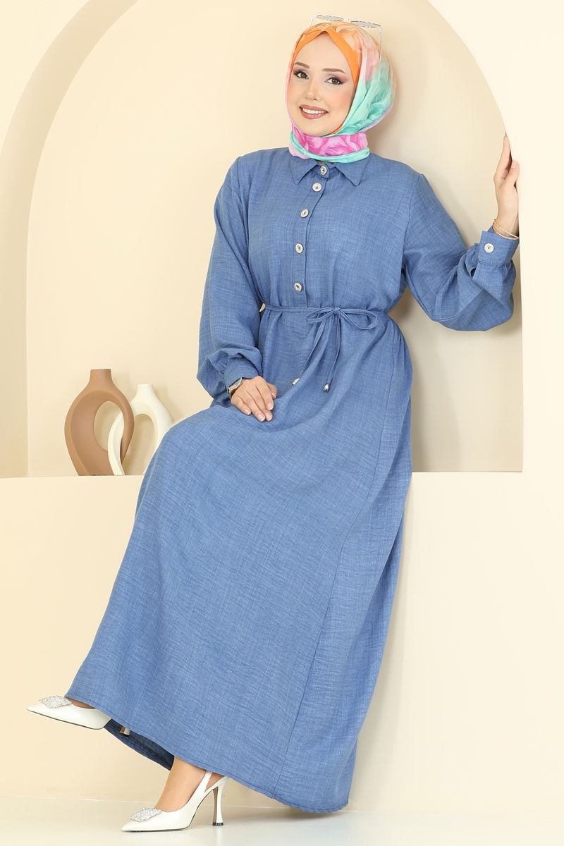 الفستان ازرق 381DVL817-MS