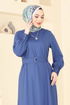 الفستان ازرق 397DVL817-MS - Thumbnail