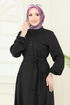 الفستان أسود 401DVL817-MS - Thumbnail
