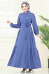 الفستان ازرق 401DVL817-MS - Thumbnail