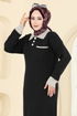 الفستان أسود 4020KLB1050-MS - Thumbnail
