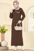 Dress 4020KLB1050-MS Brown - Thumbnail