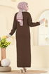 الفستان بني 4020KLB1050-MS - Thumbnail