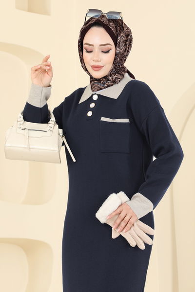 K.L.B. - Dress 4020KLB1050-MS Dark Navy Blue - 405832