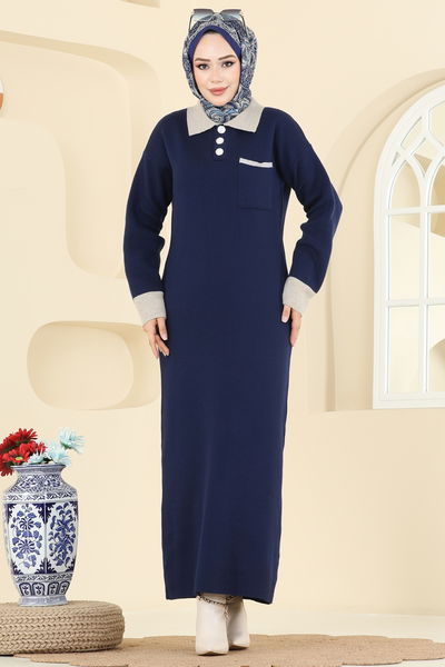 K.L.B. - Dress 4020KLB1050-MS Navy Blue - 405815