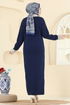 Dress 4020KLB1050-MS Navy Blue - Thumbnail