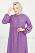 Dress 405DVL817-MS Dark Lilac - Thumbnail