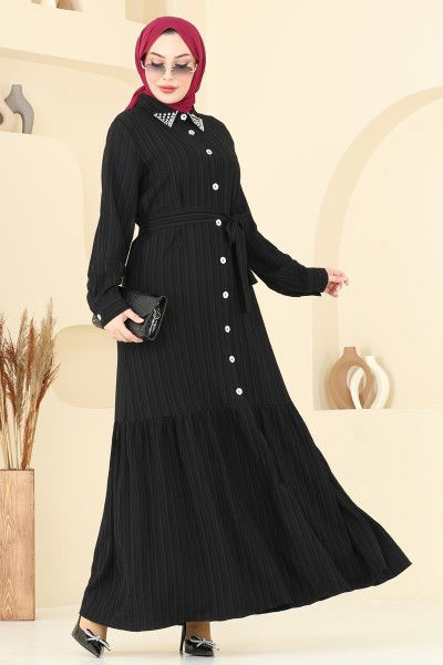 P.R.M. - الفستان أسود 4063PM271-MS