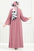 Dress 406DVL897-M Dark Rose Dusky - Thumbnail
