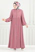 Dress 406DVL897-M Dark Rose Dusky - Thumbnail