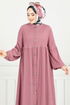Dress 406DVL897-M Dark Rose Dusky - Thumbnail