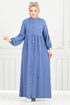 Dress 406DVL897-M Indigo - Thumbnail