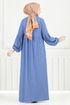 الفستان ازرق 406DVL897-M - Thumbnail