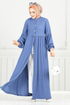 الفستان ازرق 406DVL897-M - Thumbnail