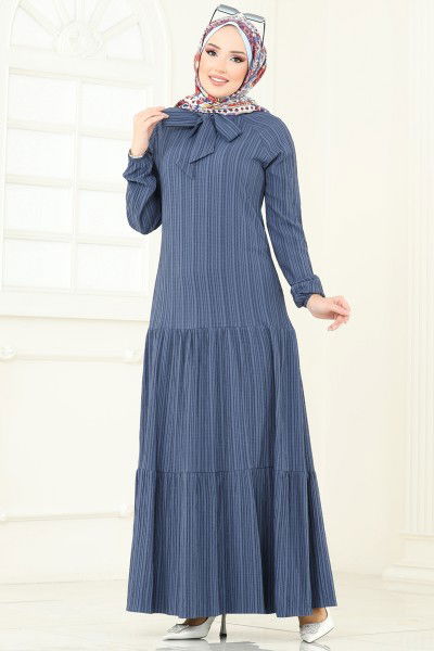 P.R.M. - Dress 4076PM271-MS Indigo