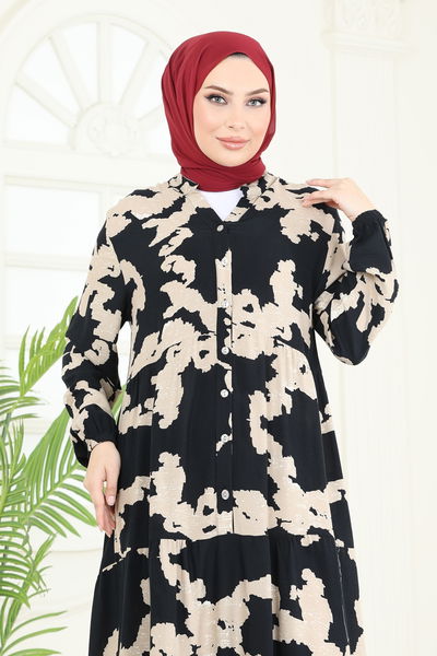 Z.N.N. - Dress 4084ZNN863-MS Black & Stone - 391388