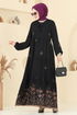 الفستان أسود 4095ZNNK1102-MS - Thumbnail