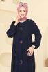 Dress 4095ZNNK1102-MS Navy Blue - Thumbnail