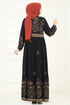 الفستان أسود 4096ZNNK1102-MS - Thumbnail