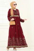 Dress 4096ZNNK1102-MS Burgundy - Thumbnail