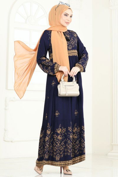 Z.N.N.K. - Dress 4096ZNNK1102-MS Navy Blue