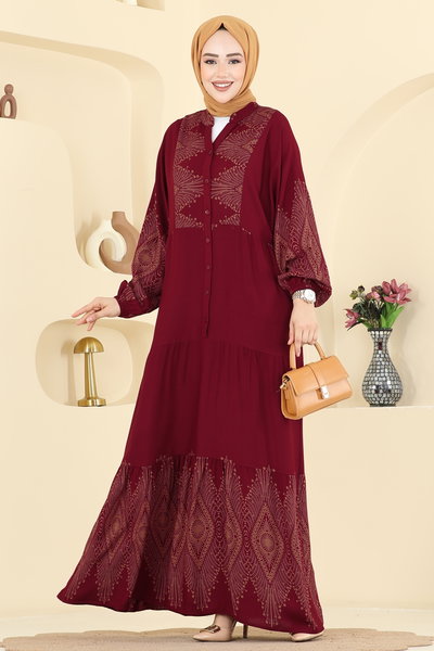 Z.N.N.K. - Dress 4097ZNNK1102-MS Burgundy - 428300