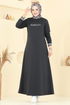 الفستان رمادي غامق 4108PM271-MS - Thumbnail