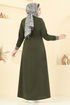 الفستان اخضر عفني 4108PM271-MS - Thumbnail
