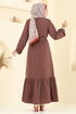 الفستان بني 4110PM271-MS - Thumbnail