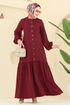 Dress 4115PM271-MS Burgundy - Thumbnail