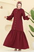 Dress 4115PM271-MS Burgundy - Thumbnail