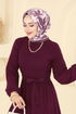 Dress 4120PM271-MS Dark Burgundy - Thumbnail