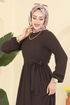 الفستان بني فاتح 4120PM271-MS - Thumbnail