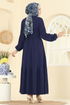 Dress 4120PM271-MS Navy Blue - Thumbnail
