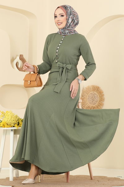 P.R.M. - Dress 4121PM271-MS Almond Green - 416582