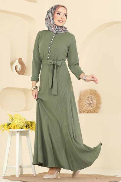 P.R.M. - Dress 4121PM271-MS Almond Green