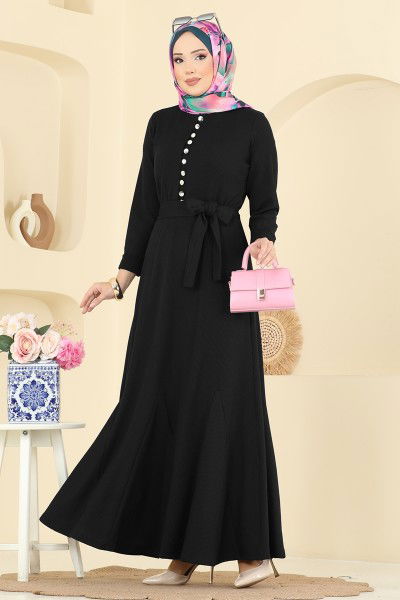 P.R.M. - الفستان أسود 4121PM271-MS