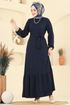 Dress 4127PM271-MS Navy Blue - Thumbnail