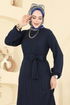 Dress 4127PM271-MS Navy Blue - Thumbnail