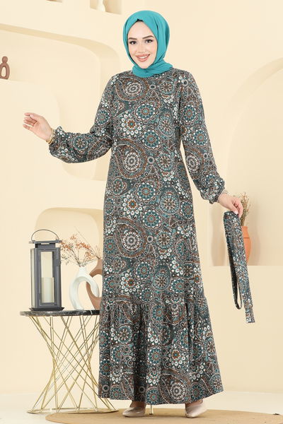 P.R.M. - Dress 4128PM271-MS Pattern 1 Emerald - 397117