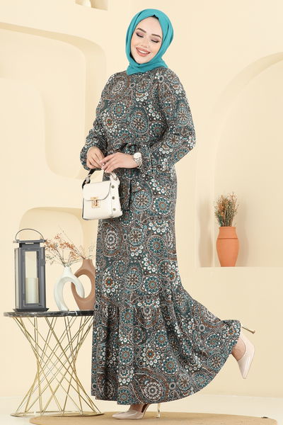 P.R.M. - Dress 4128PM271-MS Pattern 1 Emerald - 397119