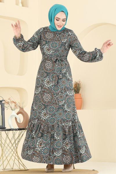 P.R.M. - Dress 4128PM271-MS Pattern 1 Emerald - 397120