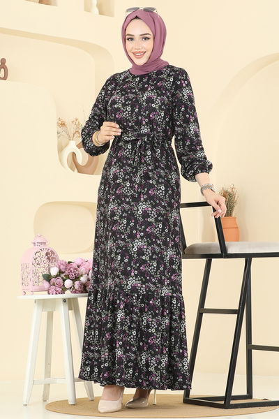 P.R.M. - Dress 4128PM271-MS Pattern 2 Purple - 397147
