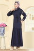 Dress 4130PM271-MS Navy Blue - Thumbnail