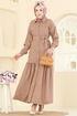الفستان بيج 4130PM271-MS - Thumbnail